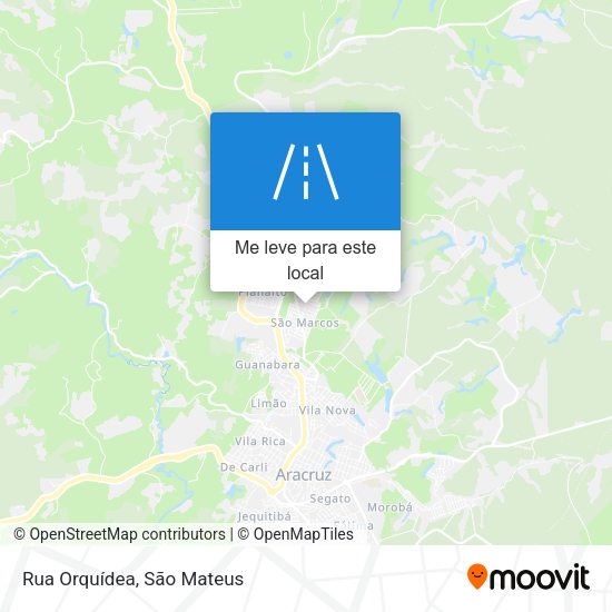 Rua Orquídea mapa