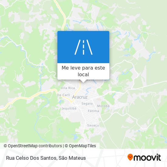 Rua Celso Dos Santos mapa