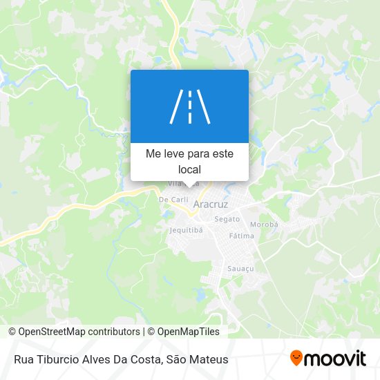 Rua Tiburcio Alves Da Costa mapa