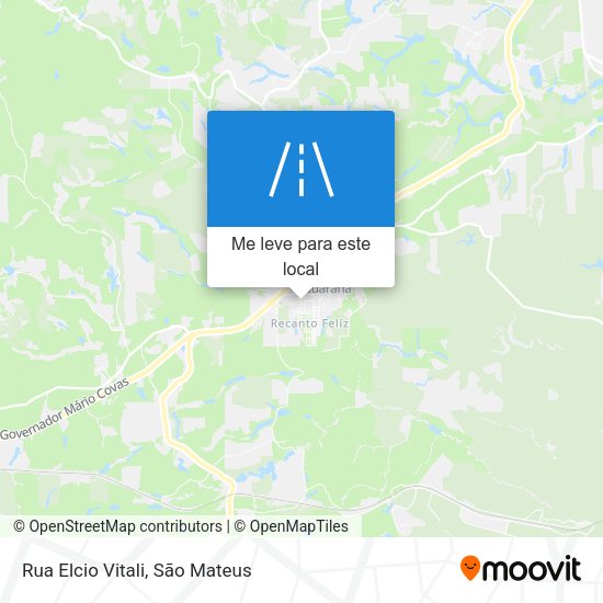 Rua Elcio Vitali mapa