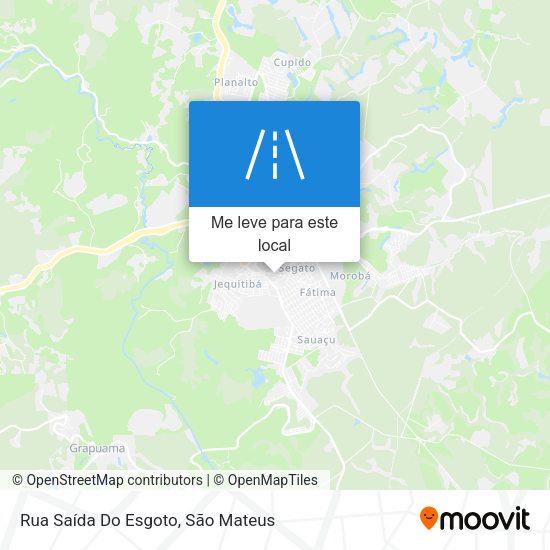 Rua Saída Do Esgoto mapa