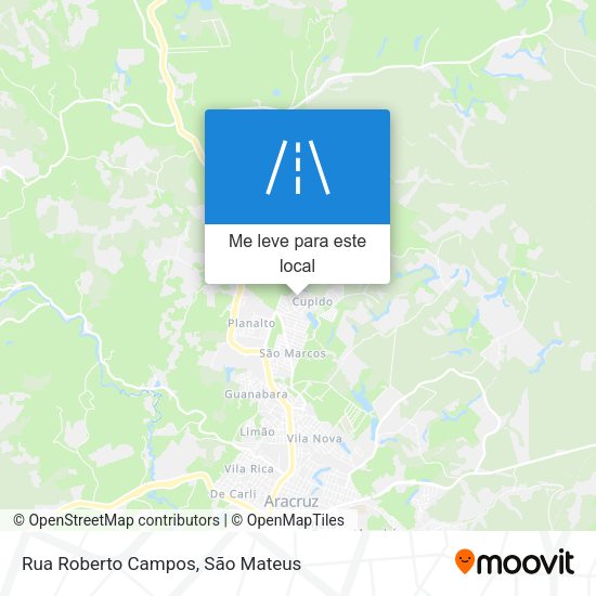 Rua Roberto Campos mapa