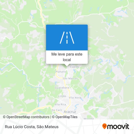 Rua Lúcio Costa mapa