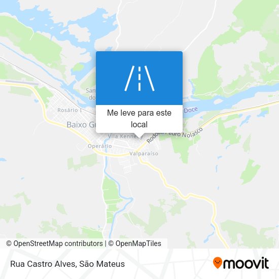 Rua Castro Alves mapa
