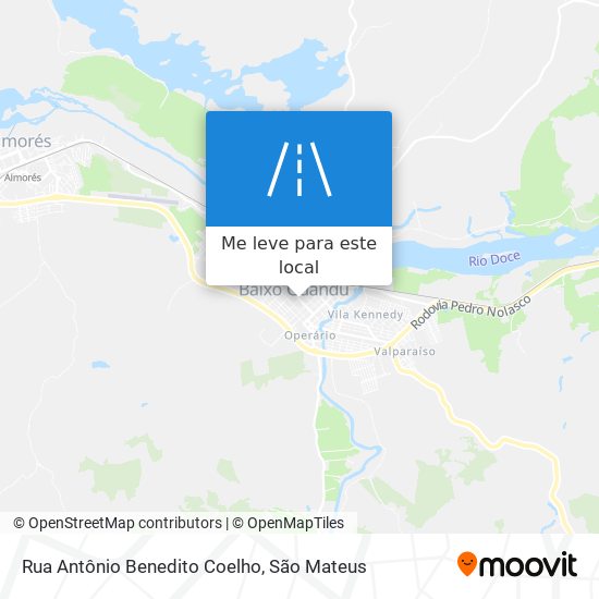 Rua Antônio Benedito Coelho mapa