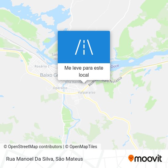 Rua Manoel Da Silva mapa