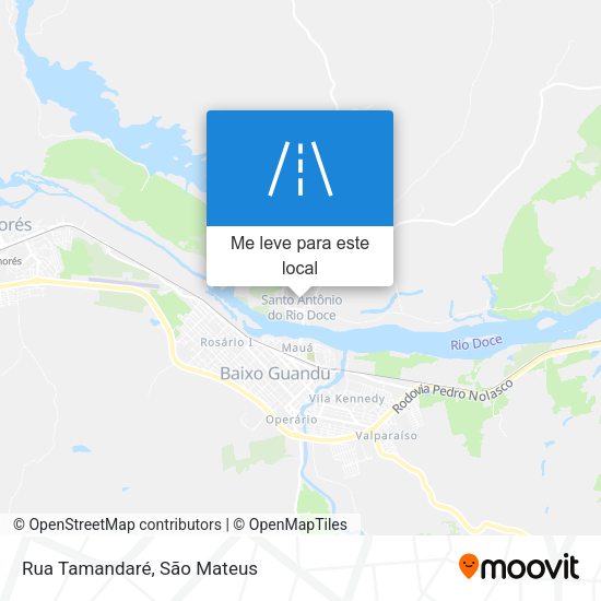 Rua Tamandaré mapa