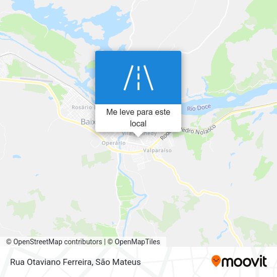 Rua Otaviano Ferreira mapa