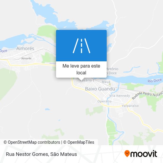 Rua Nestor Gomes mapa
