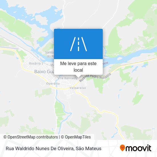 Rua Waldrido Nunes De Oliveira mapa