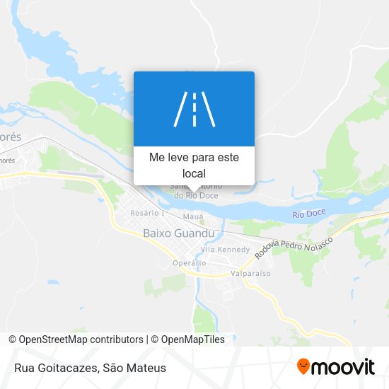 Rua Goitacazes mapa