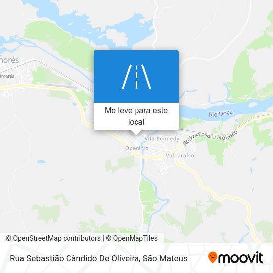 Rua Sebastião Cândido De Oliveira mapa