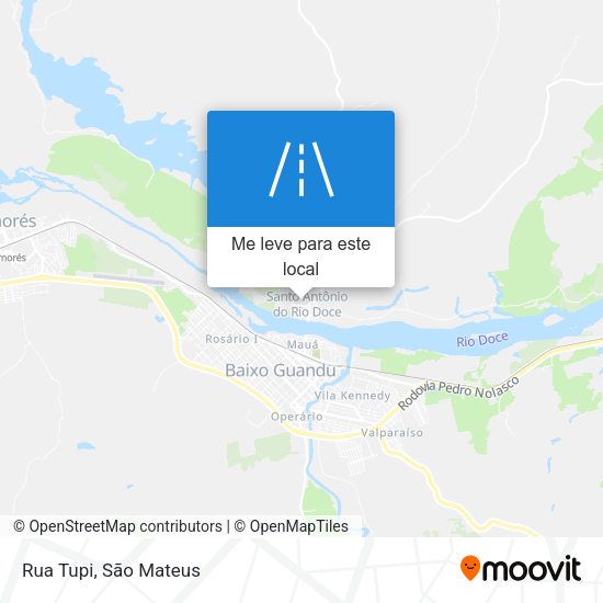 Rua Tupi mapa
