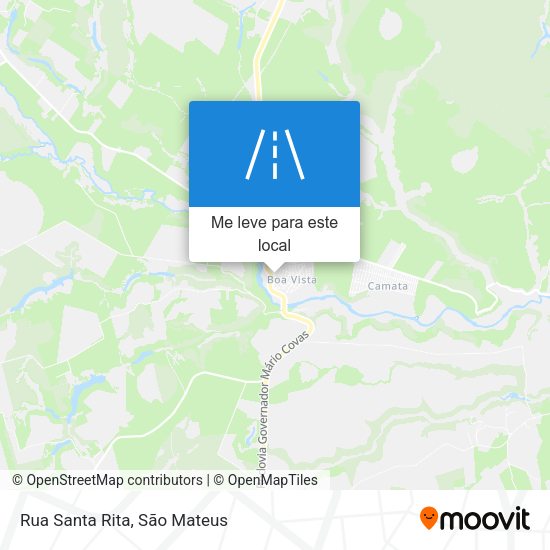 Rua Santa Rita mapa