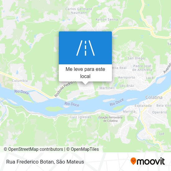 Rua Frederico Botan mapa