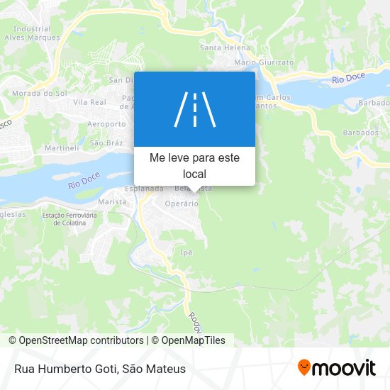 Rua Humberto Goti mapa