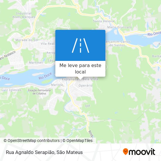Rua Agnaldo Serapião mapa