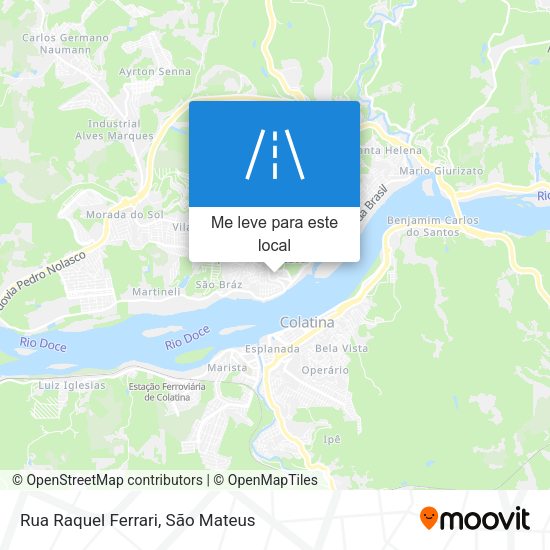 Rua Raquel Ferrari mapa