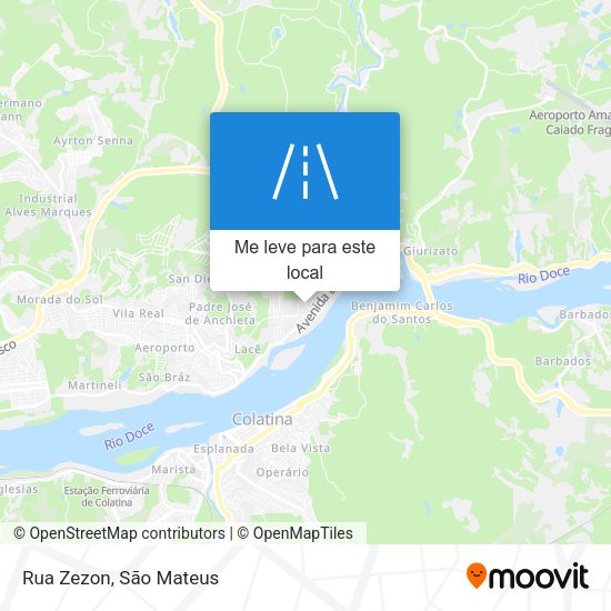 Rua Zezon mapa
