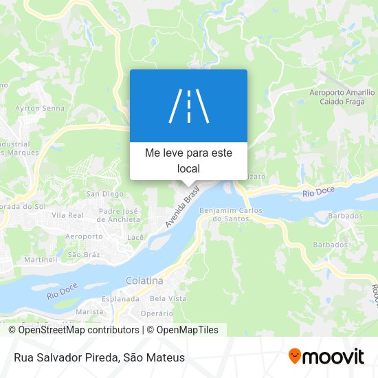 Rua Salvador Pireda mapa