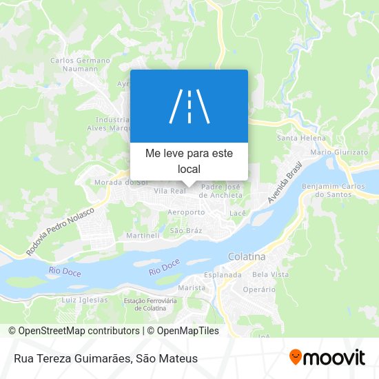 Rua Tereza Guimarães mapa