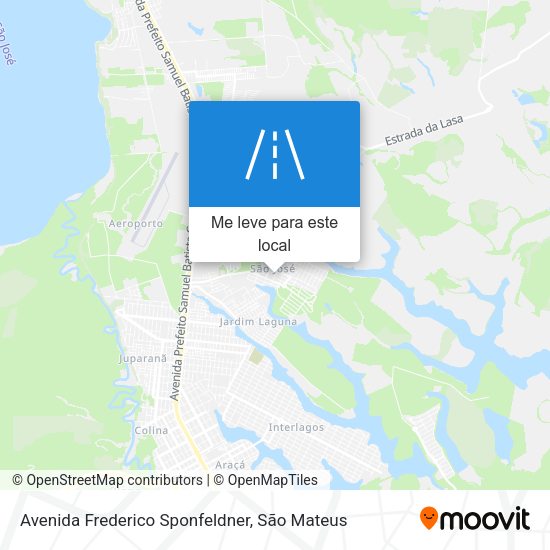 Avenida Frederico Sponfeldner mapa