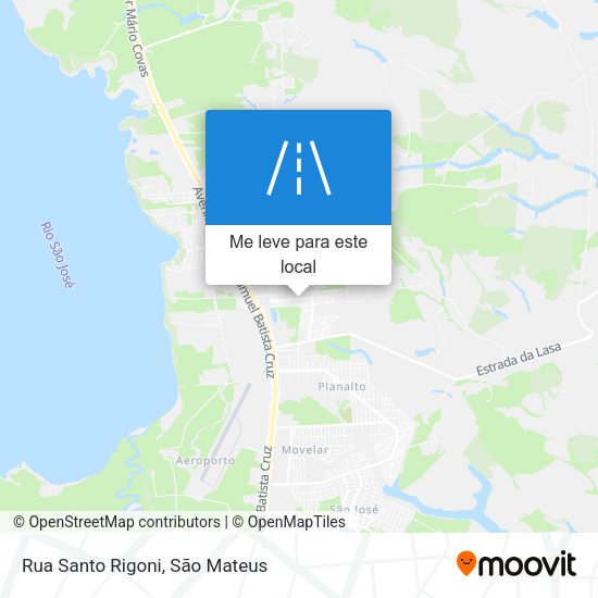 Rua Santo Rigoni mapa