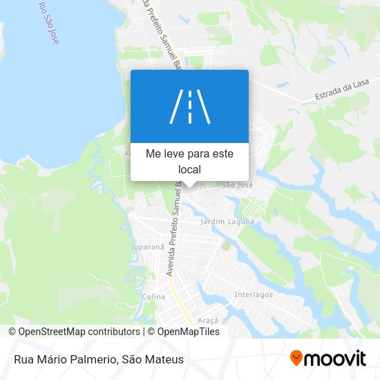 Rua Mário Palmerio mapa