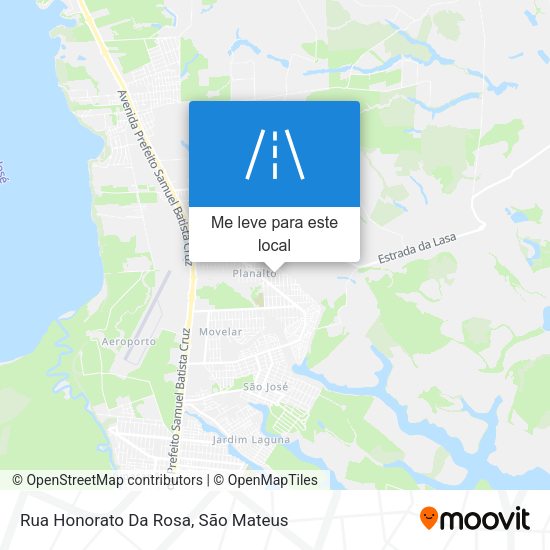 Rua Honorato Da Rosa mapa