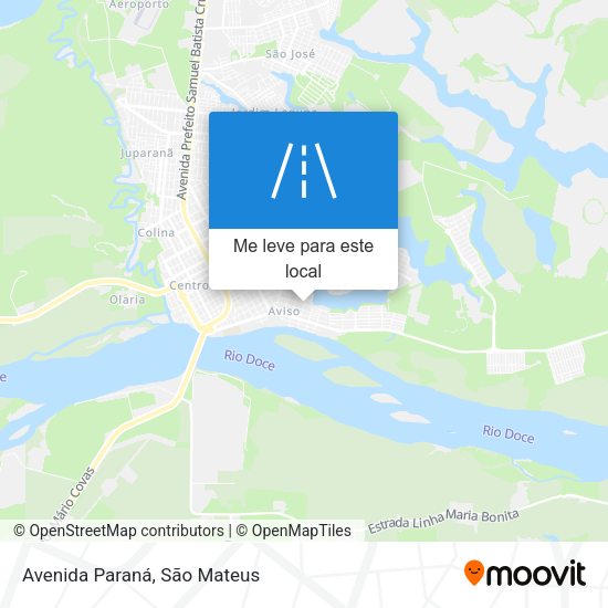 Avenida Paraná mapa