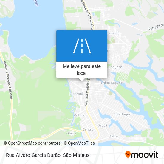 Rua Álvaro Garcia Durão mapa
