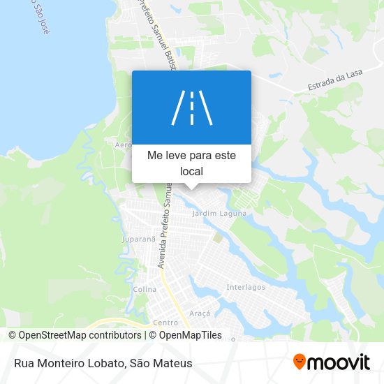 Rua Monteiro Lobato mapa