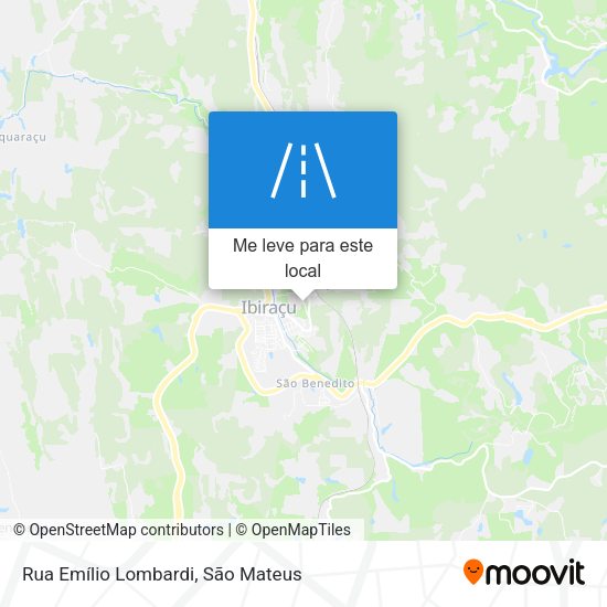Rua Emílio Lombardi mapa