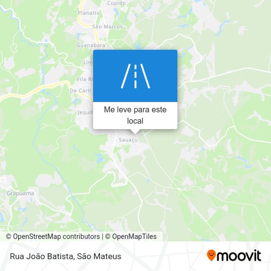 Rua João Batista mapa