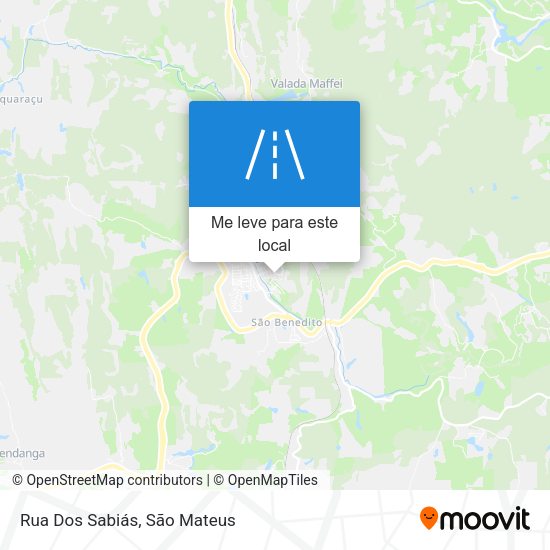 Rua Dos Sabiás mapa
