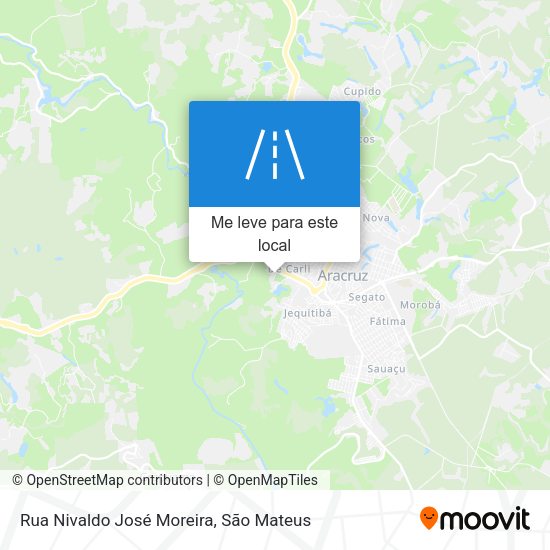 Rua Nivaldo José Moreira mapa