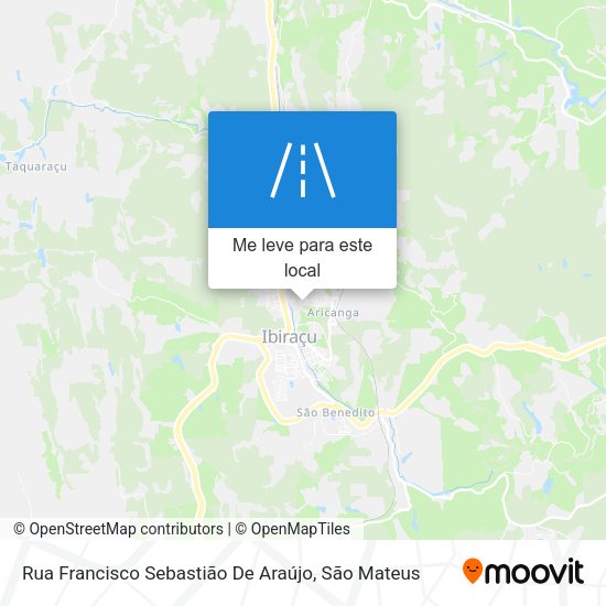 Rua Francisco Sebastião De Araújo mapa