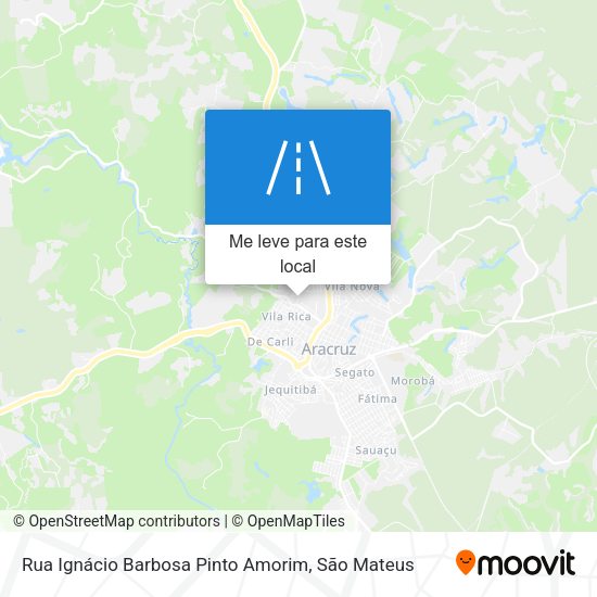 Rua Ignácio Barbosa Pinto Amorim mapa