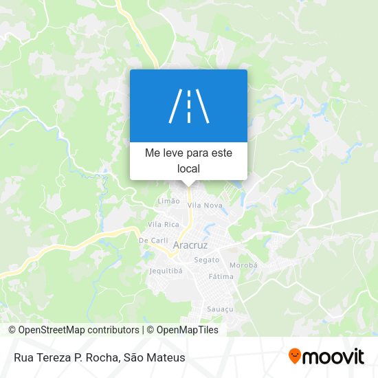 Rua Tereza P. Rocha mapa