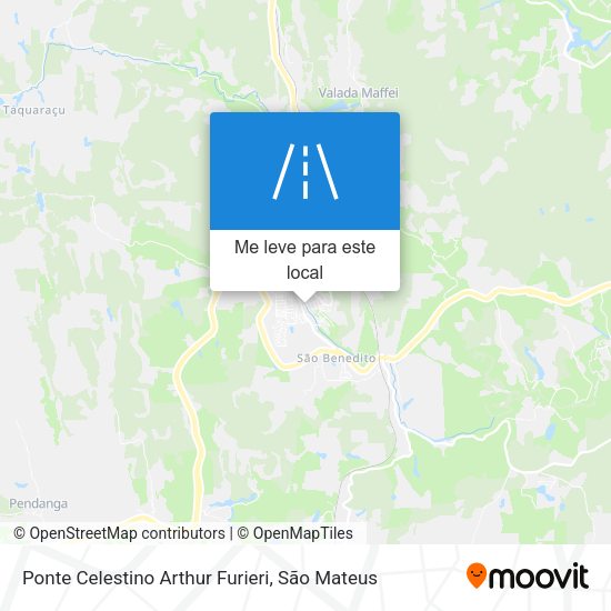 Ponte Celestino Arthur Furieri mapa