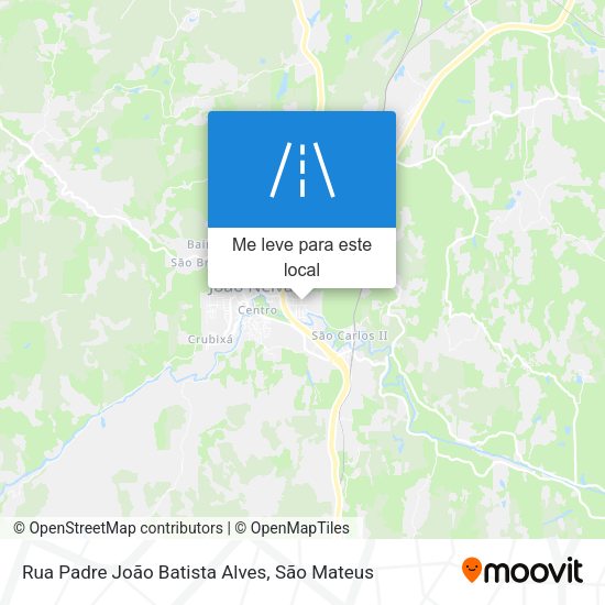 Rua Padre João Batista Alves mapa