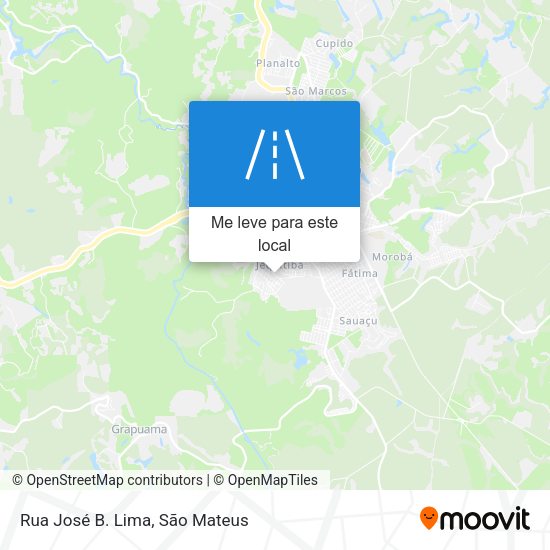 Rua José B. Lima mapa