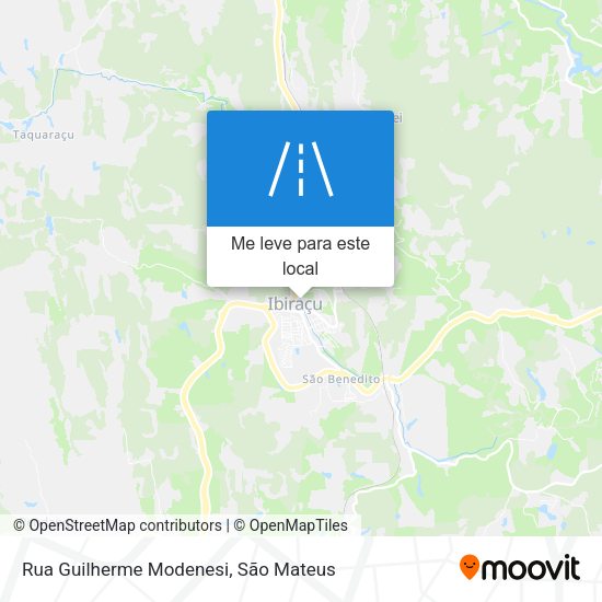 Rua Guilherme Modenesi mapa