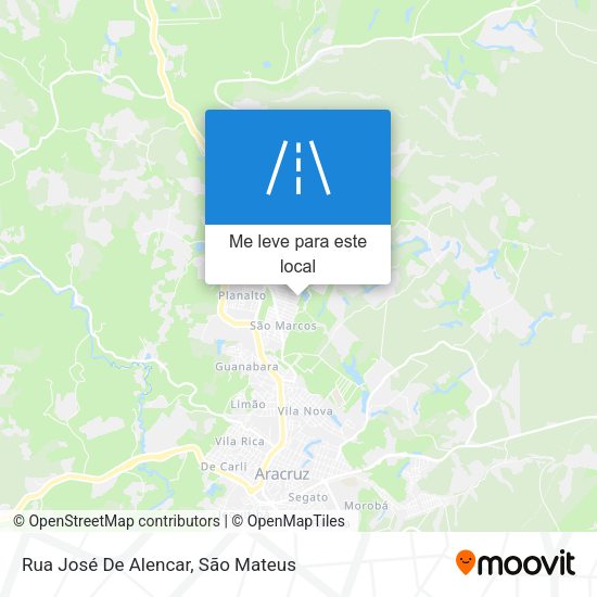 Rua José De Alencar mapa