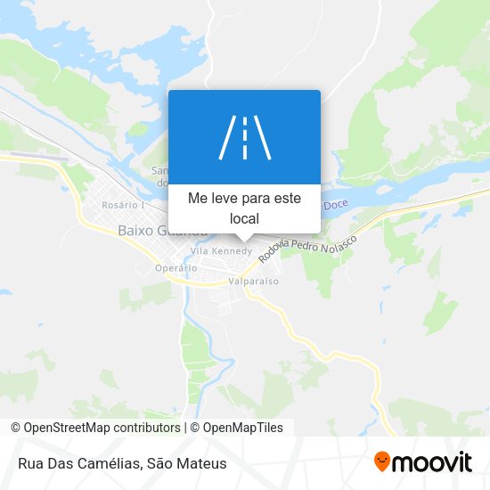 Rua Das Camélias mapa