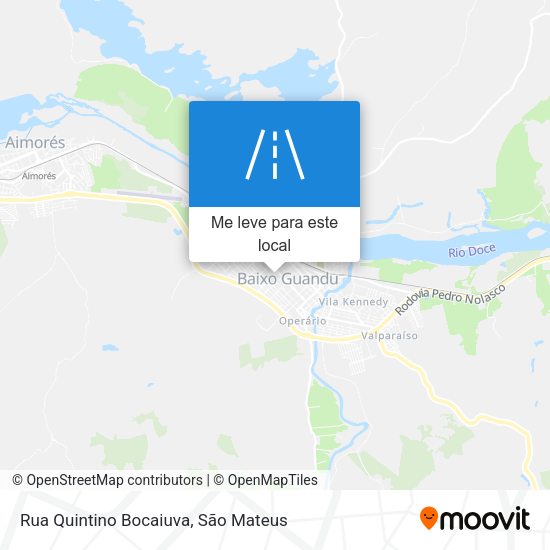 Rua Quintino Bocaiuva mapa