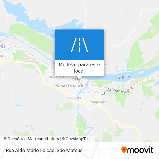 Rua Aldo Mário Falcão mapa