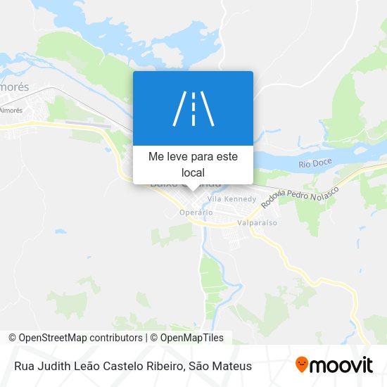 Rua Judith Leão Castelo Ribeiro mapa