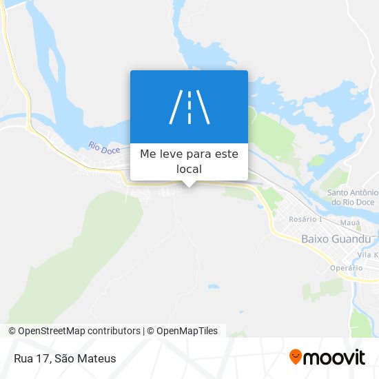 Rua 17 mapa