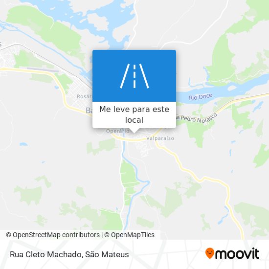 Rua Cleto Machado mapa